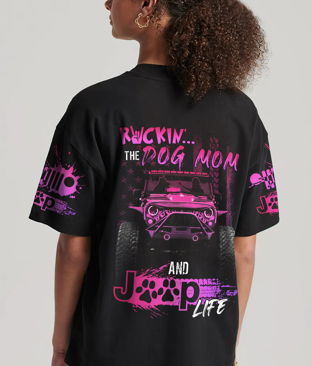 rockin-the-dog-mom-and-jeep-life-black-t-shirt