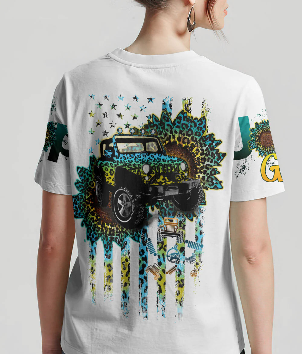 jeep-leopard-sunflower-t-shirt