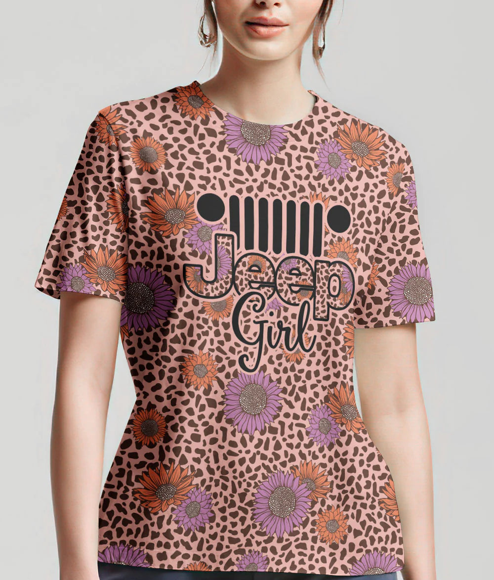 jeep-girl-sunflower-leopard-t-shirt