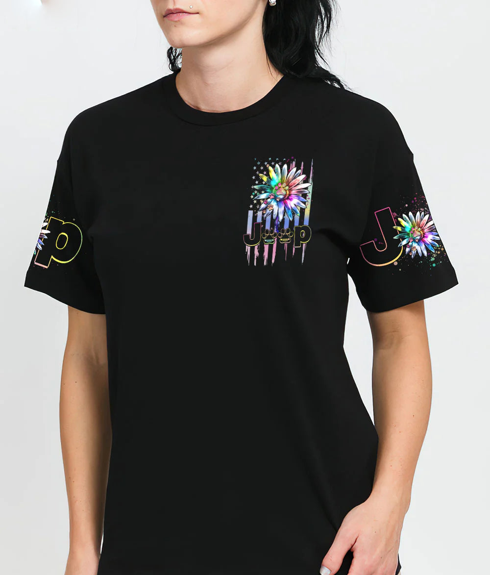 jeep-girl-dog-paw-daisy-t-shirt