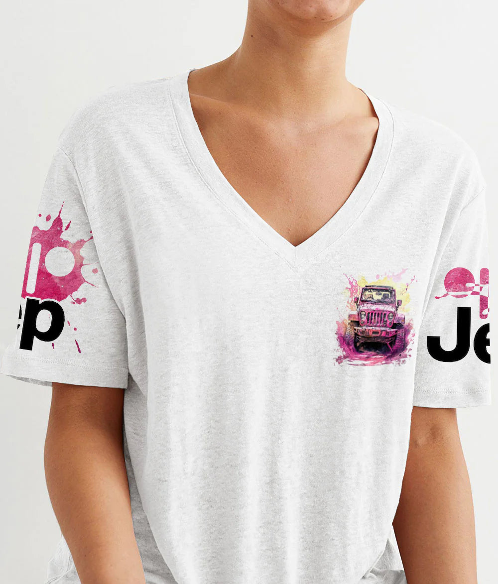 im-not-a-tomboy-jeep-dirty-women-v-neck-t-shirt