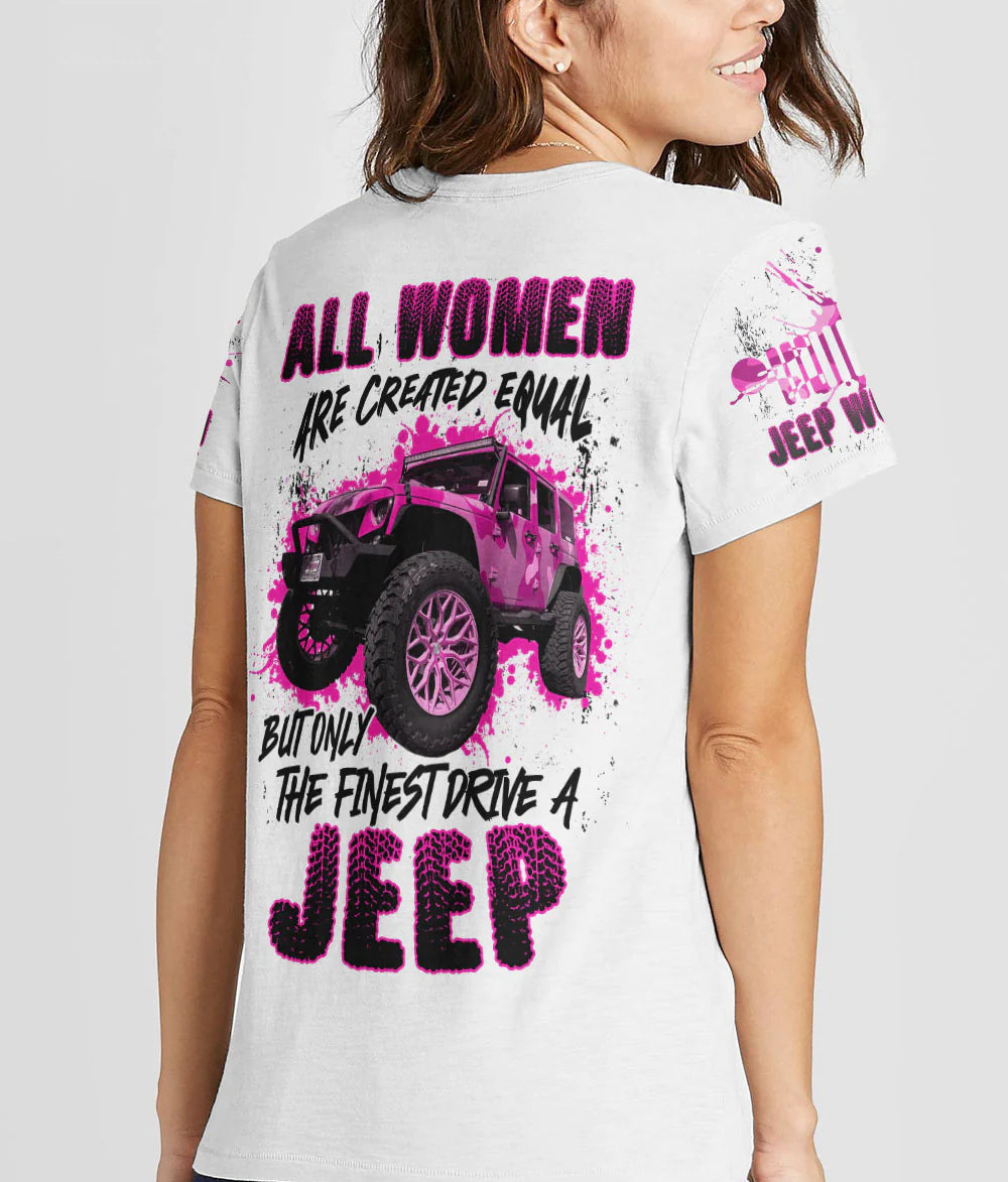 all-women-are-created-equal-jeep-women-v-neck-t-shirt