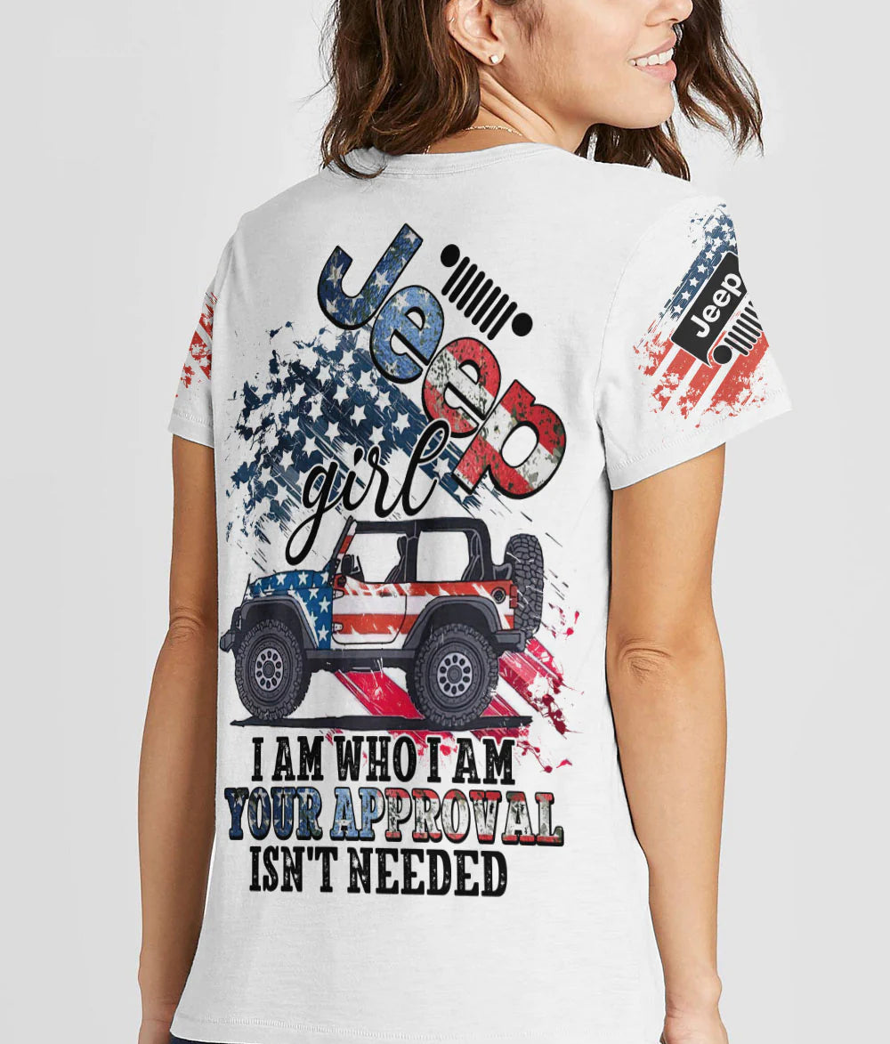 jeep-girl-i-am-who-i-am-american-jeep-women-v-neck-t-shirt