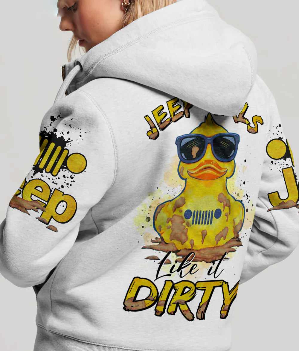 jeep-girls-like-it-dirty-duck-white-hoodie