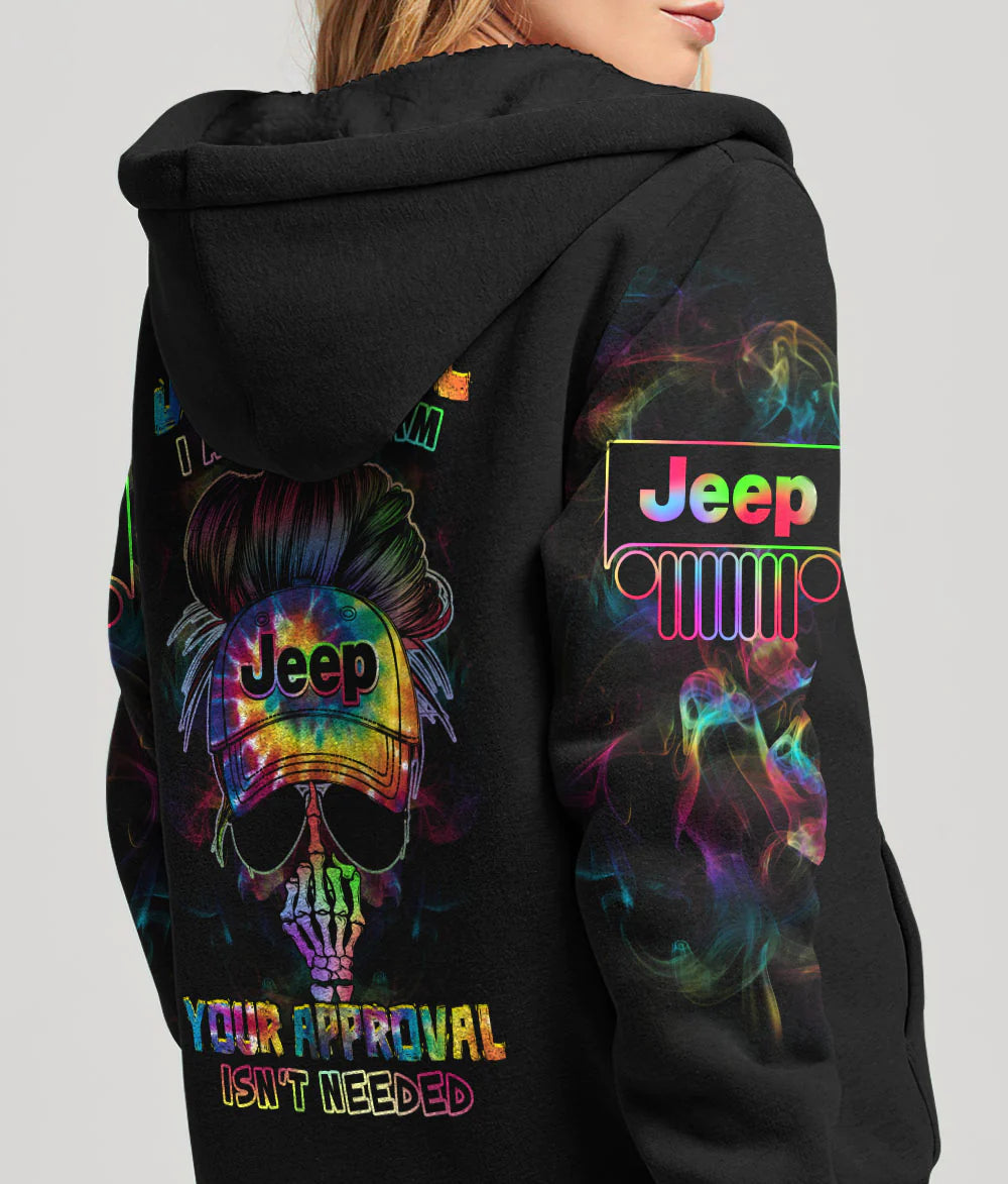 neon-jeep-girl-i-am-who-i-am-hoodie