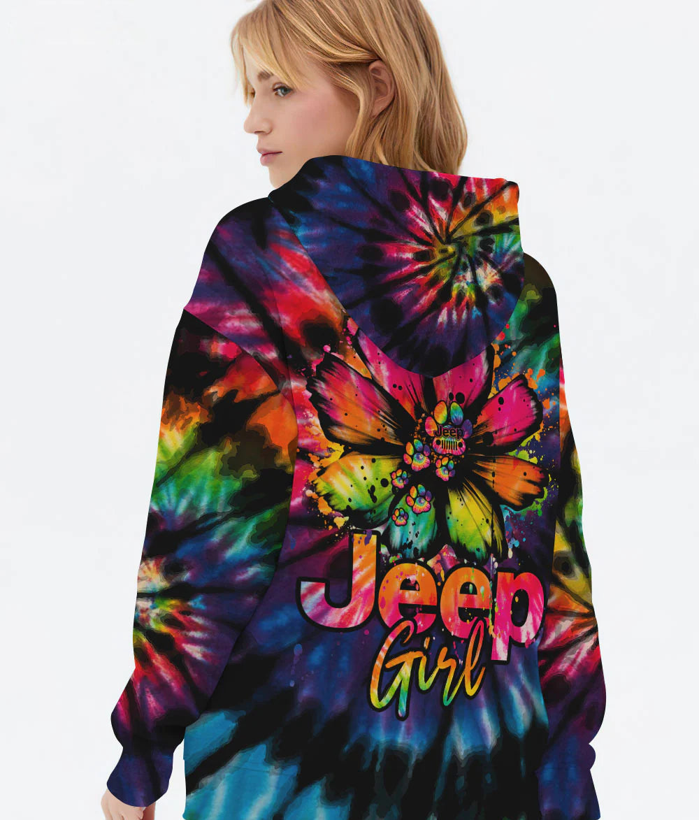 jeep-girl-dog-daisy-tie-dye-hoodie