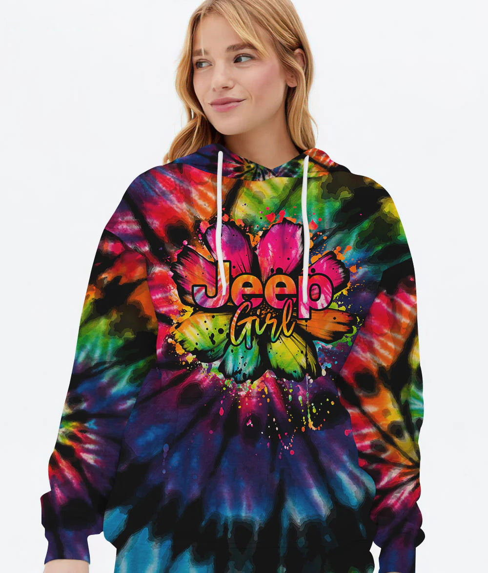 jeep-girl-dog-daisy-tie-dye-hoodie