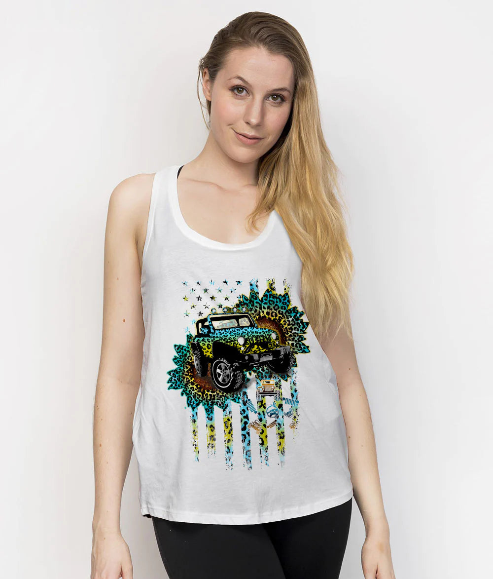 jeep-leopard-sunflower-tank-top