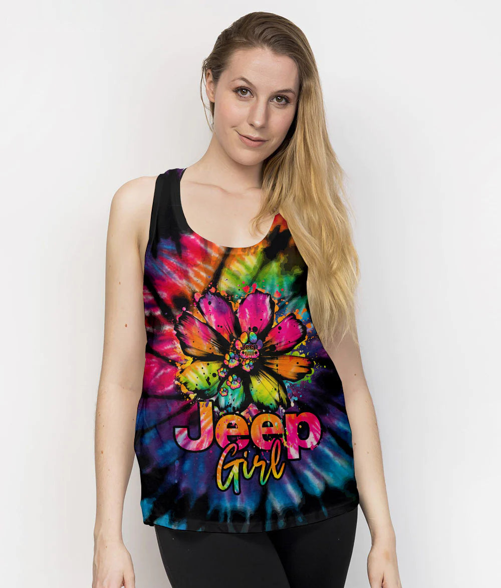 jeep-girl-dog-daisy-tie-dye-tank-top