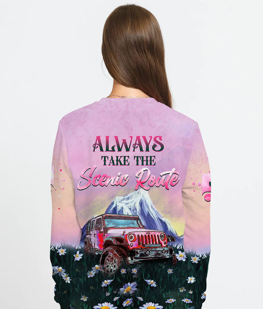 always-take-the-scenic-route-daisy-sweatshirt