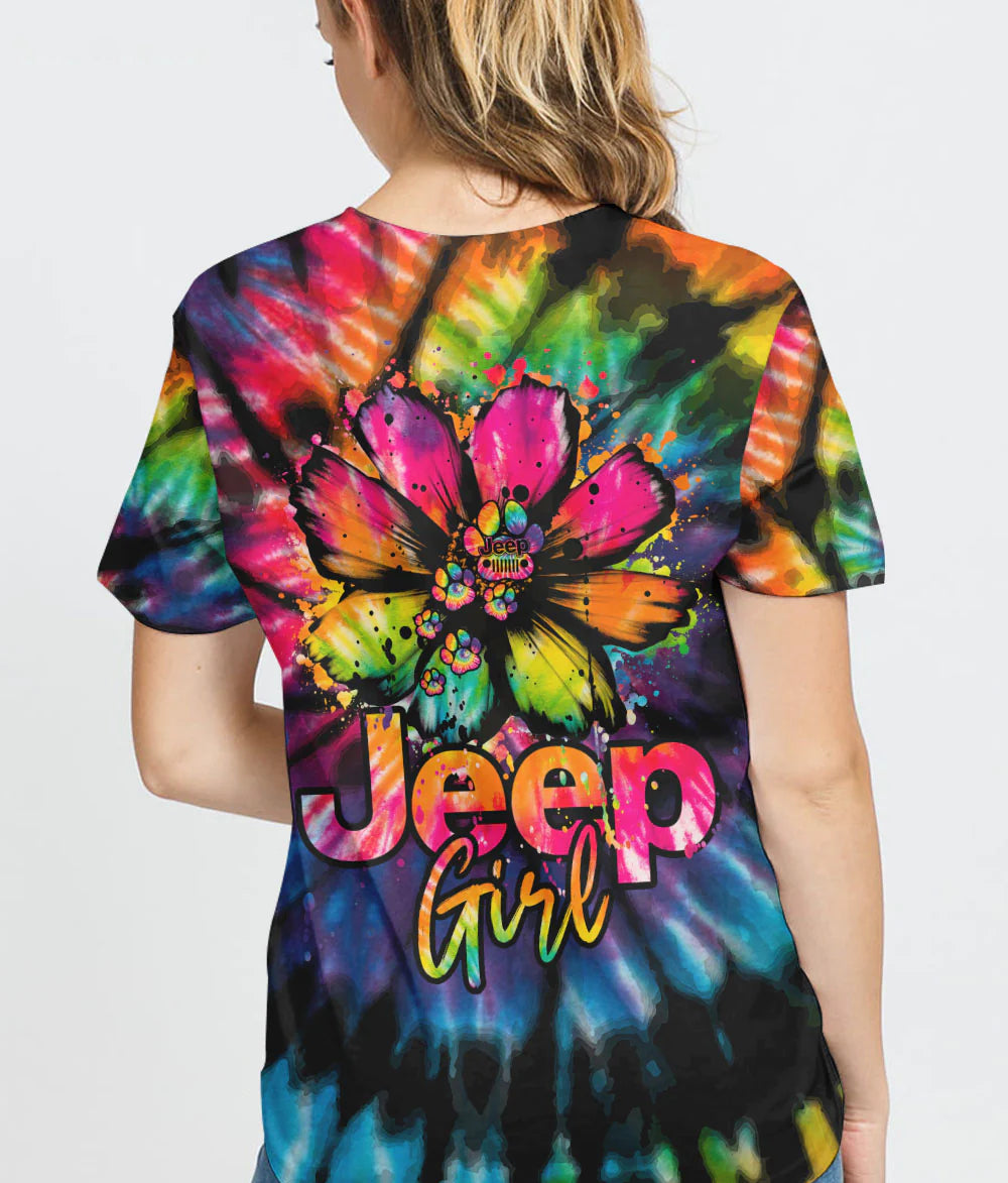 jeep-girl-dog-daisy-tie-dye-t-shirt