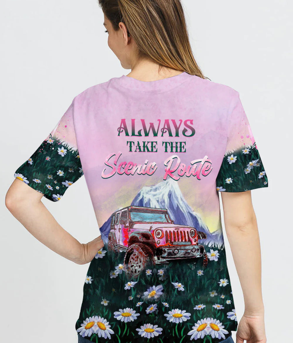 always-take-the-scenic-route-daisy-t-shirt