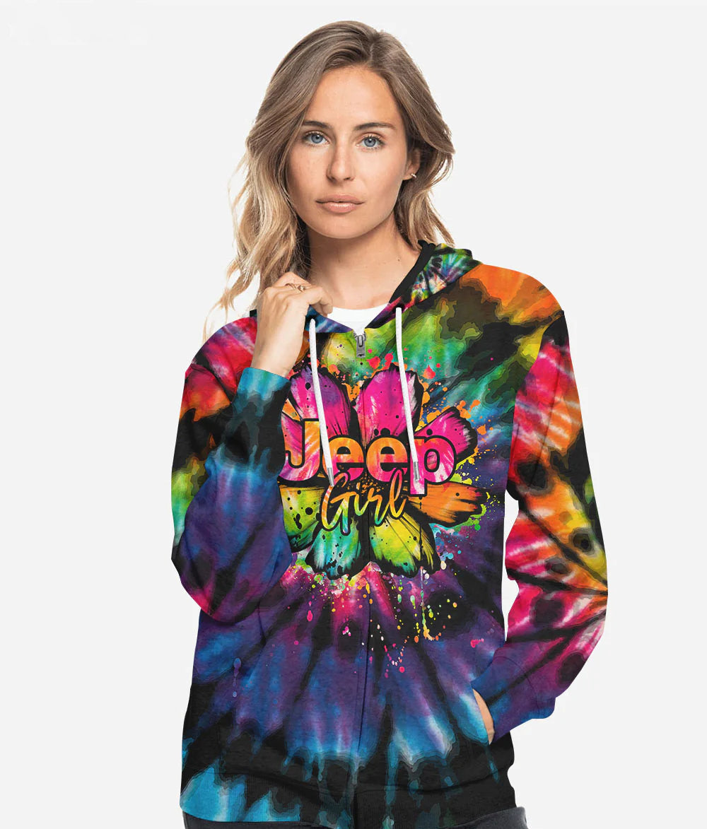 jeep-girl-dog-daisy-tie-dye-hoodie