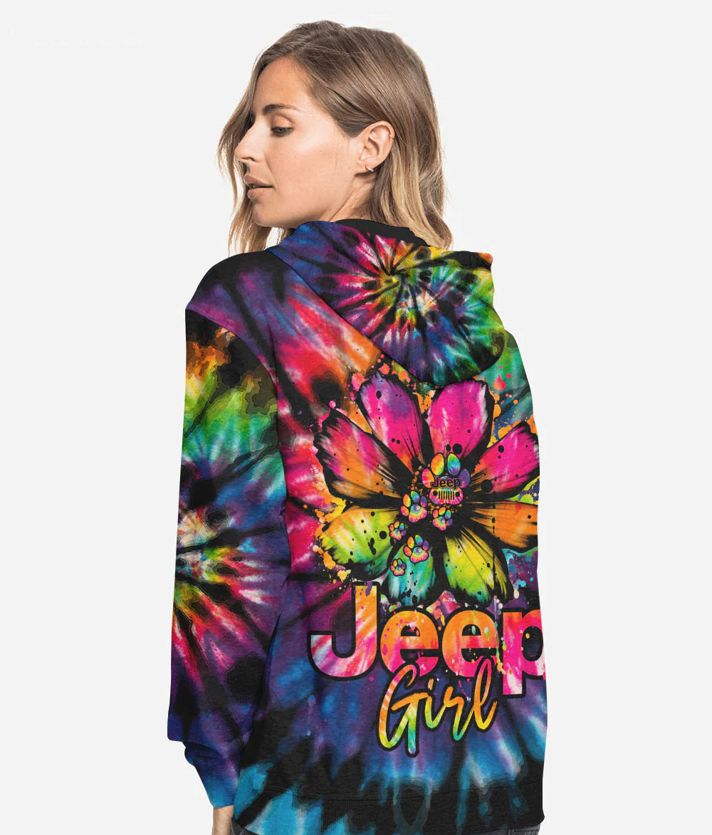 jeep-girl-dog-daisy-tie-dye-hoodie