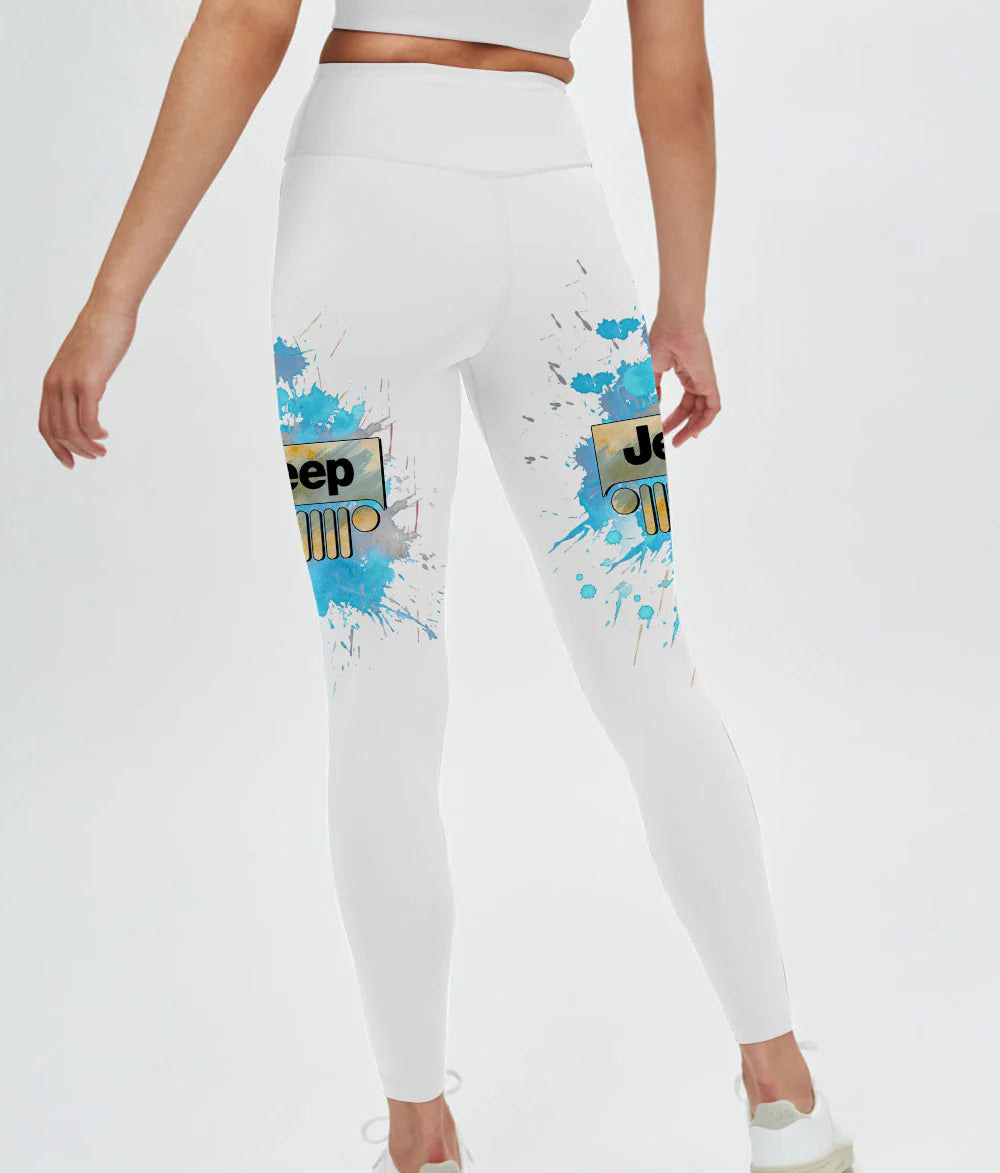 muddy-jeep-girls-like-it-dirty-watercolor-leggings