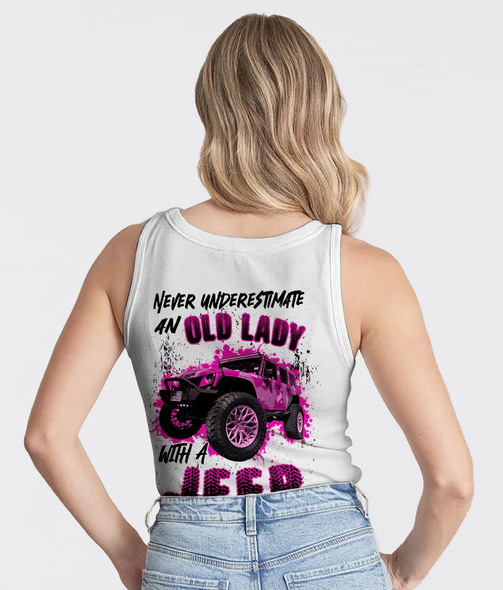 pink-jeep-never-underestimate-an-old-lady-tank-top