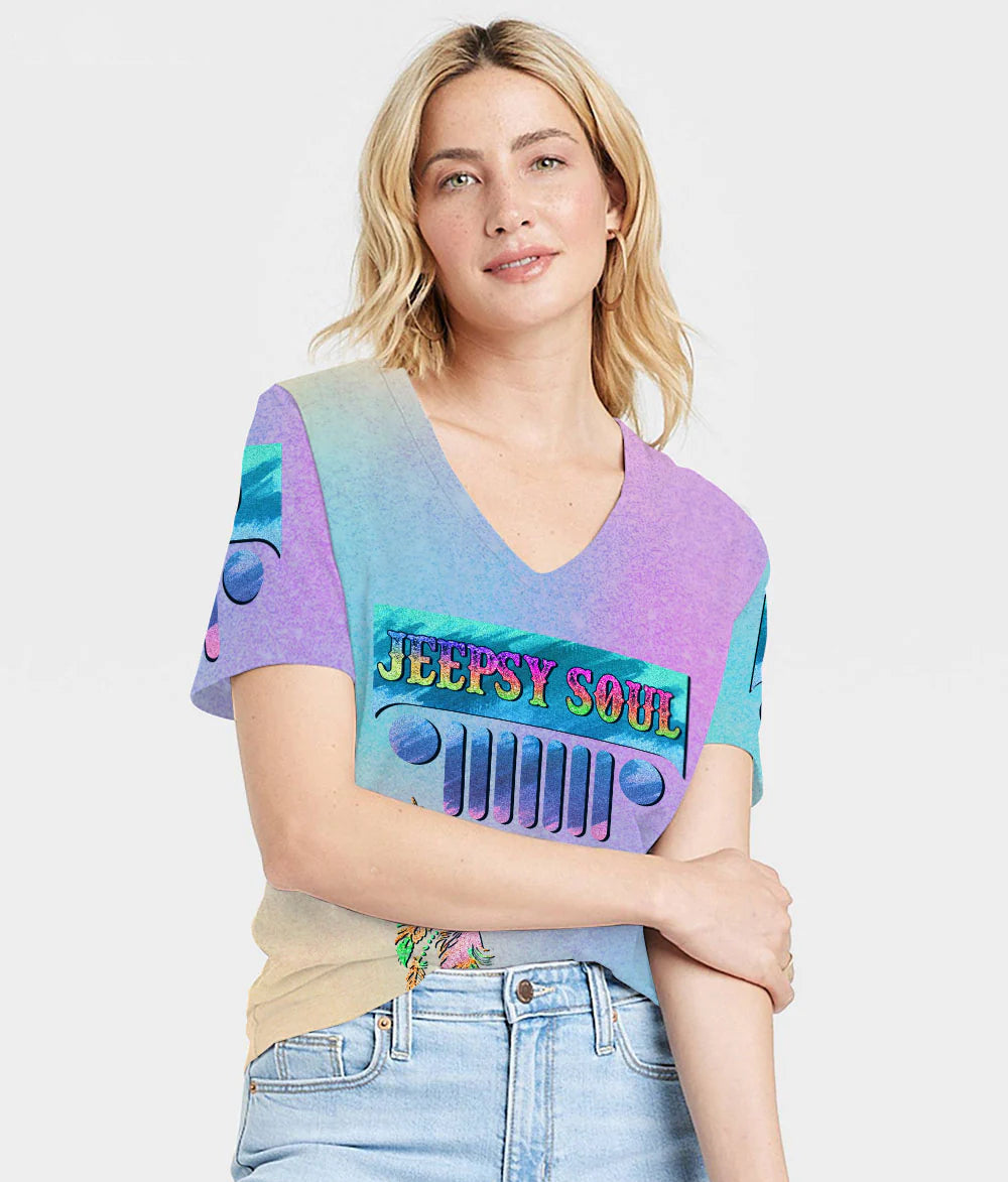 jeepsy-soul-arrow-women-v-neck-t-shirt