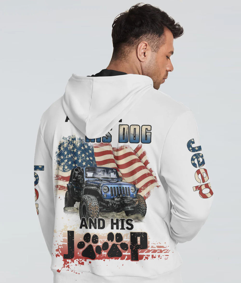 a-man-his-dog-and-his-jeep-flag-hoodie