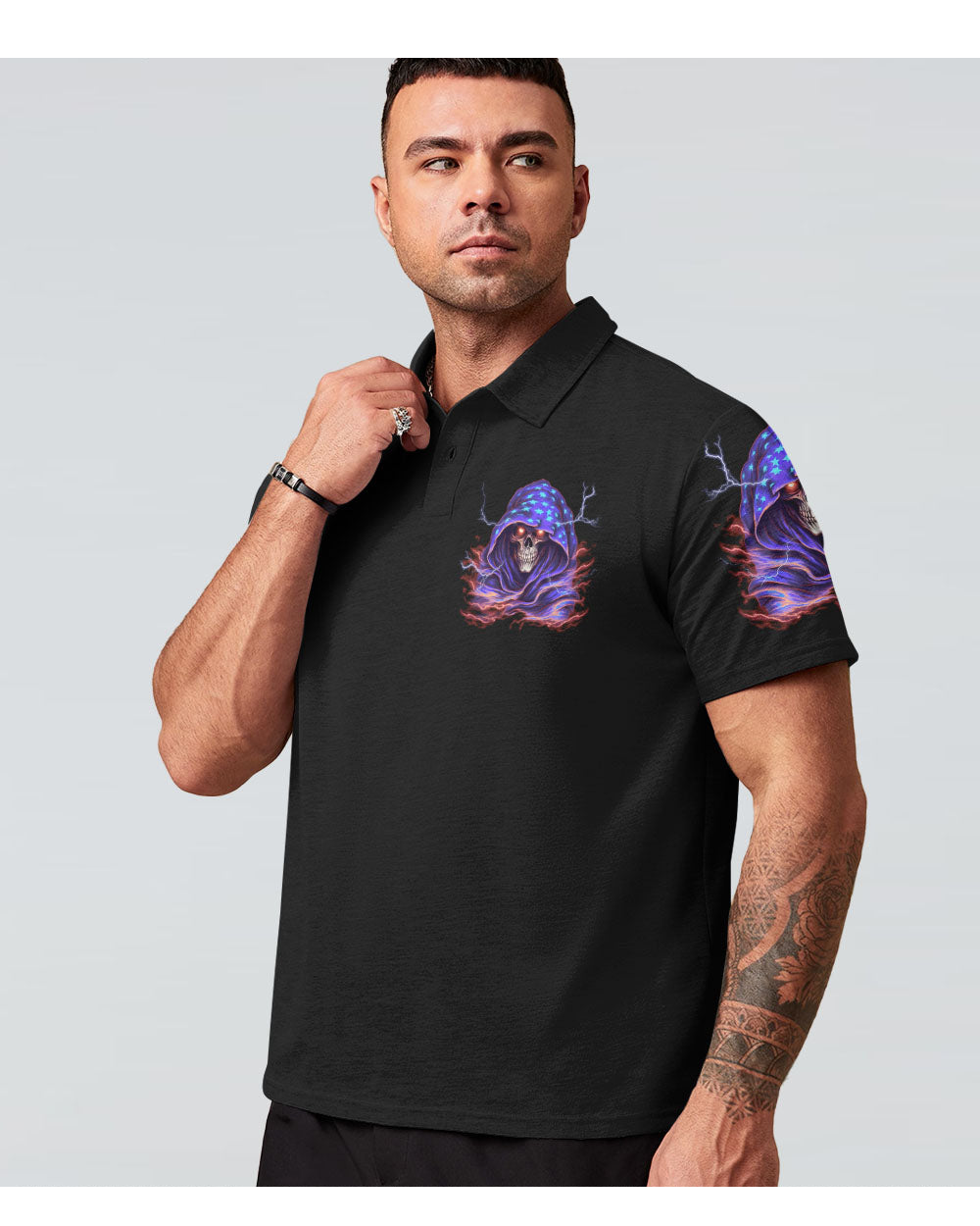 You Have 2 Choices Skull Reaper Polo Shirt