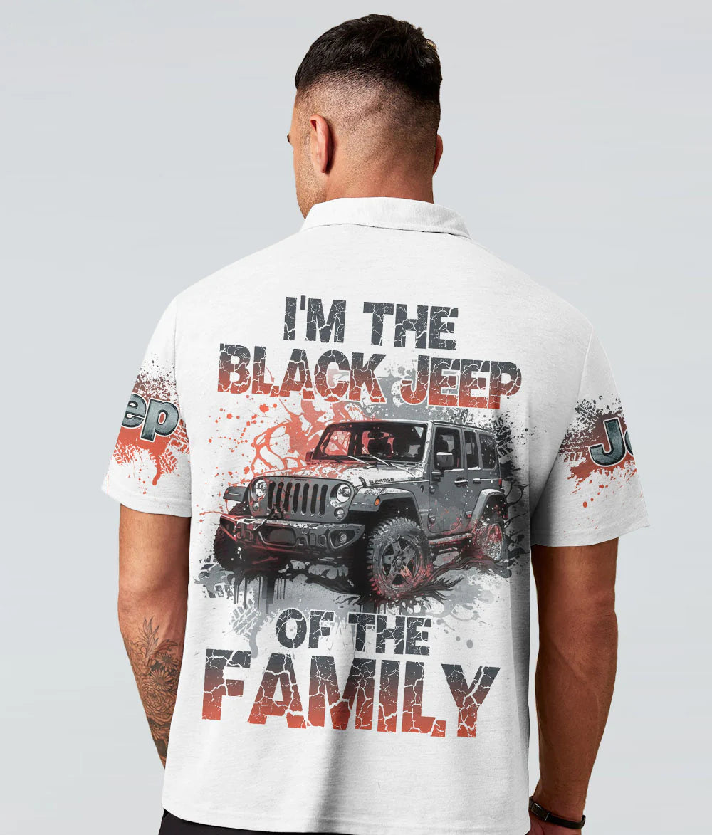 im-the-black-jeep-of-the-family-white-polo-shirt