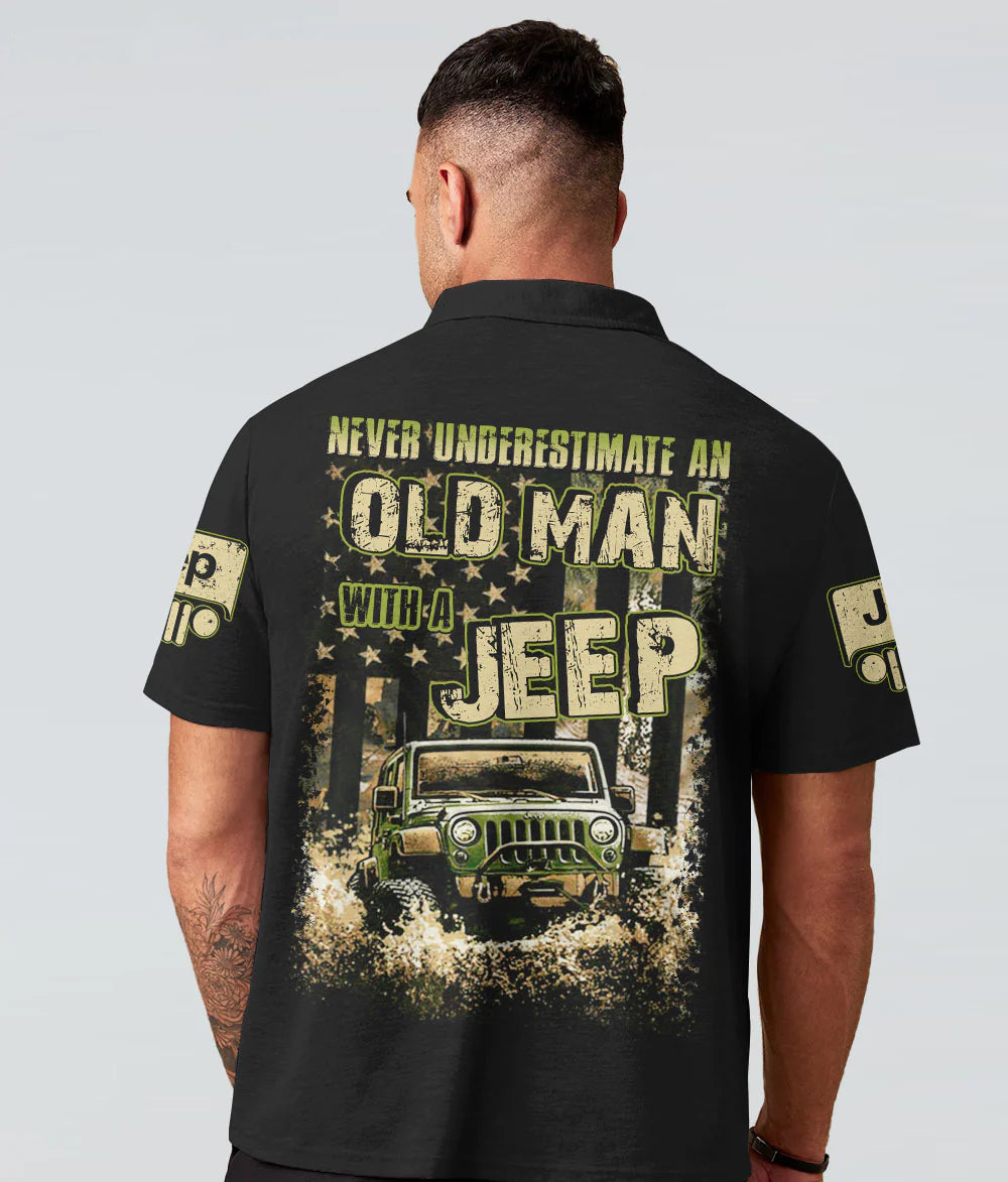 never-underestimate-an-old-man-jeep-flag-vintage-polo-shirt