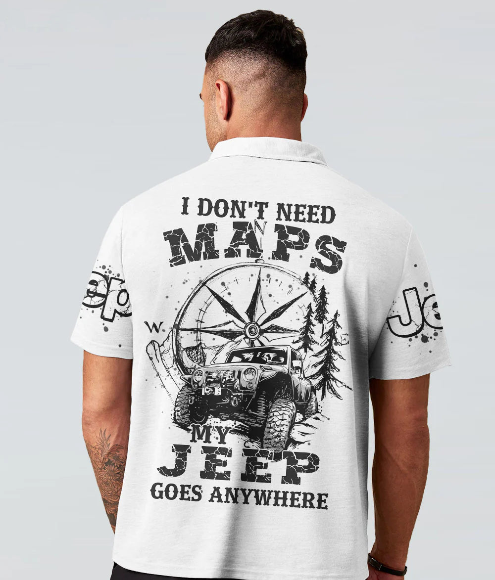 i-dont-need-maps-my-jeep-goes-anywhere-polo-shirt