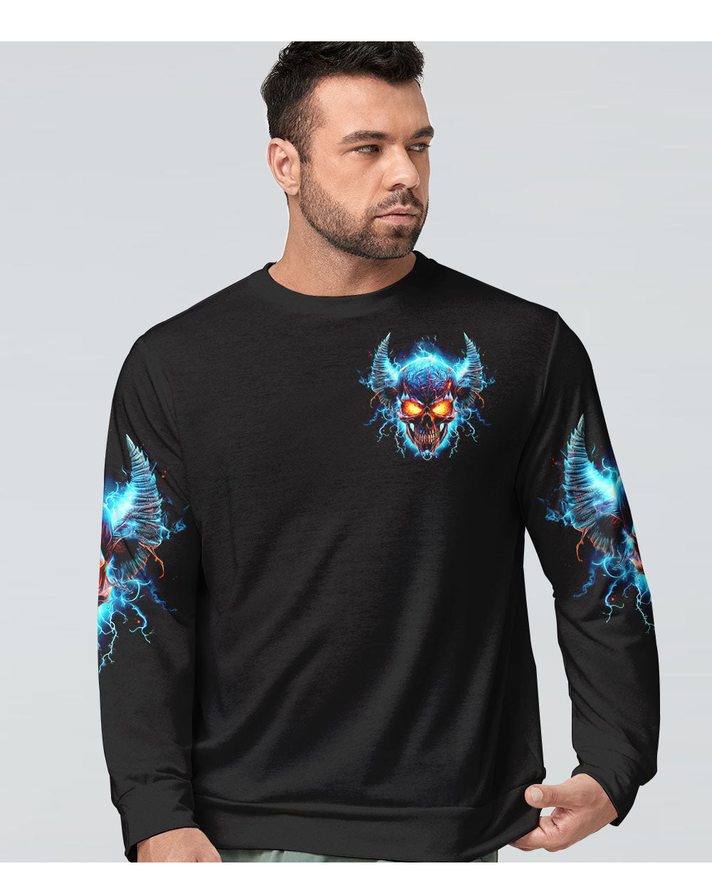 Make No Mistake Demon Skull Black Sweatshirt