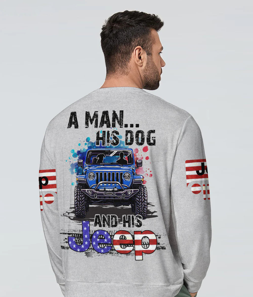 a-man-his-dog-and-his-jeep-flag-gray-sweatshirt