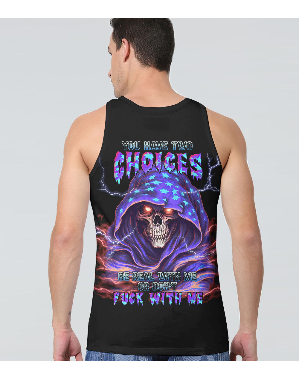 You Have 2 Choices Skull Reaper Tank Top