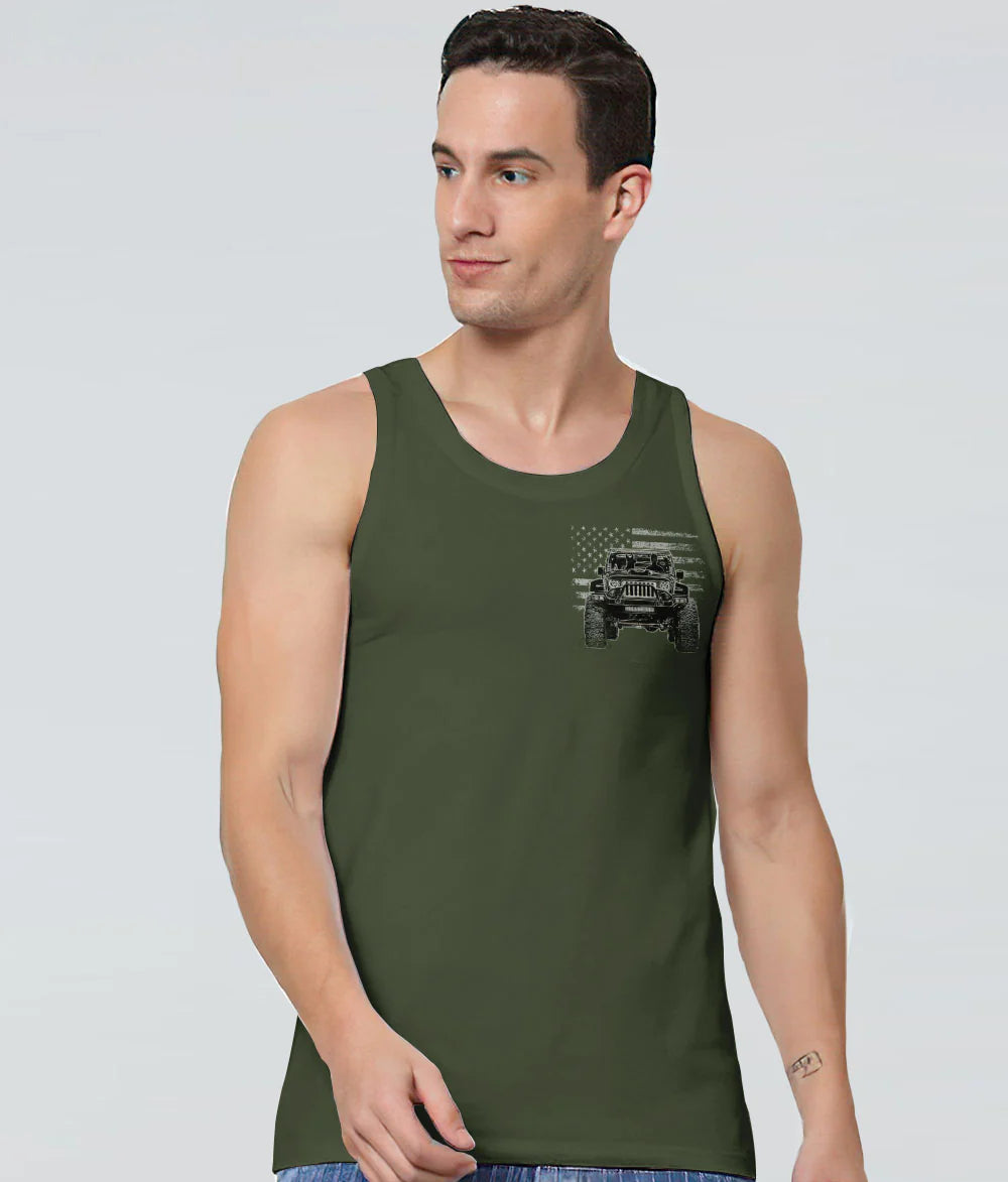 a-man-his-dog-and-his-jeep-military-green-tank-top