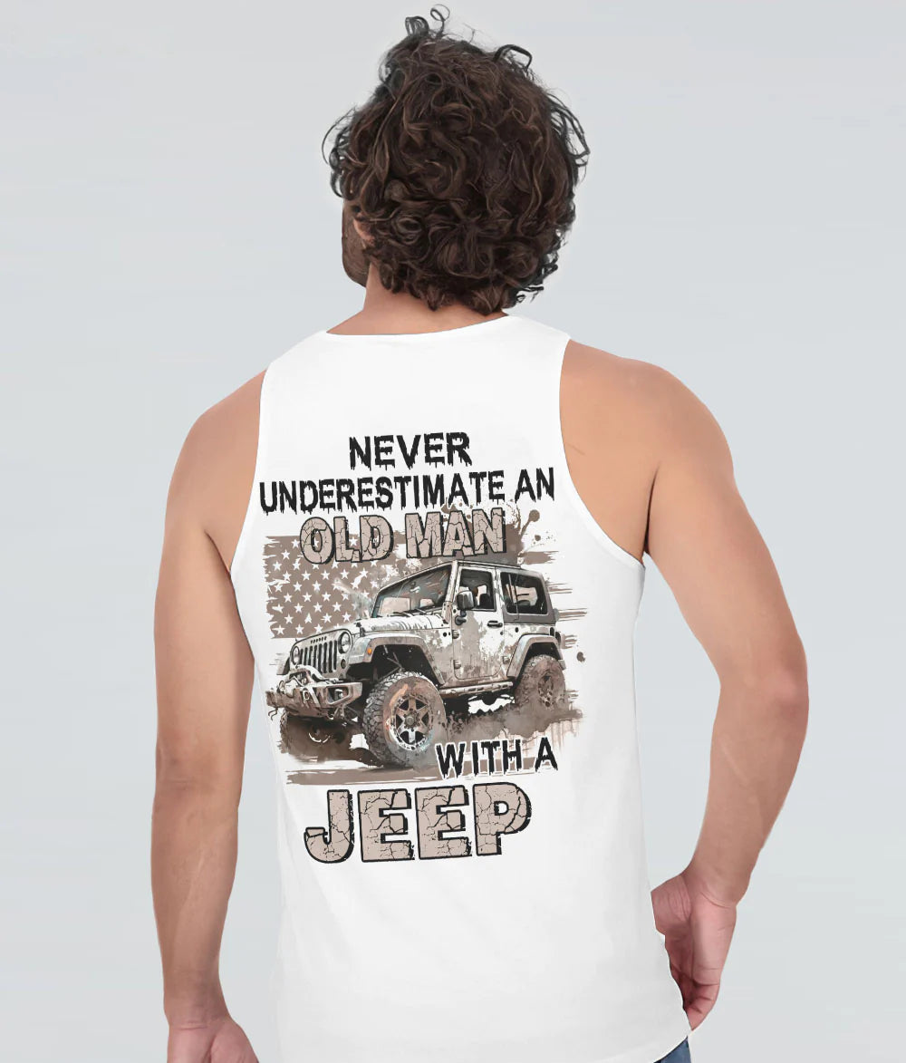 muddy-jeep-never-underestimate-an-old-man-tank-top