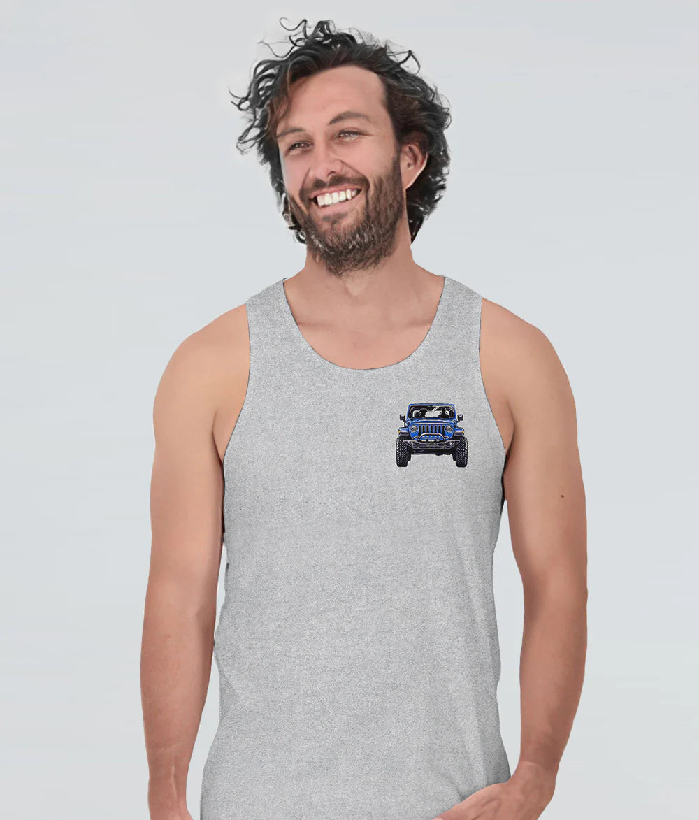 a-man-his-dog-and-his-jeep-flag-gray-tank-top