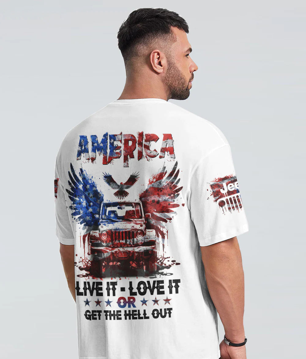 america-live-it-love-it-or-get-the-hell-out-jeep-wings-t-shirt