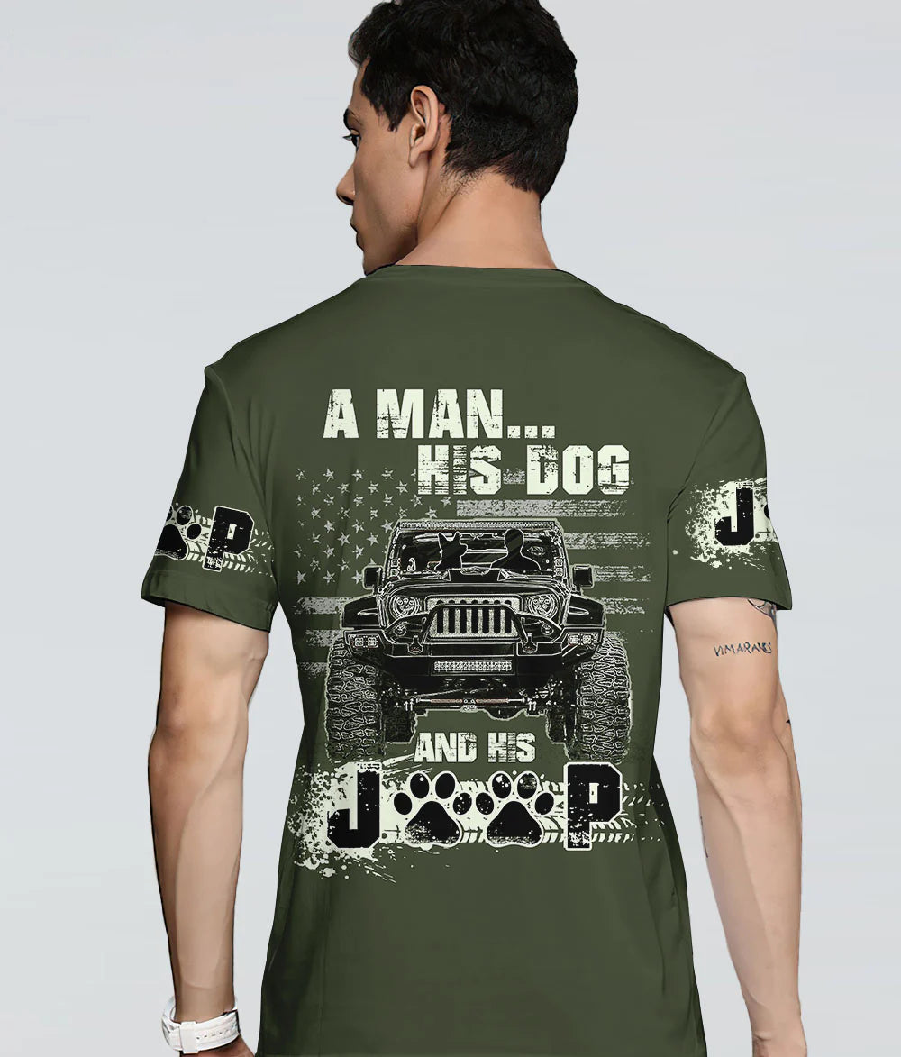 a-man-his-dog-and-his-jeep-military-green-t-shirt