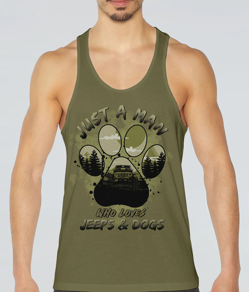 just-a-man-who-loves-jeeps-and-dogs-tank-top