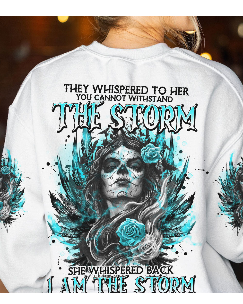 I Am The Storm Sugar Skull Sweatshirt