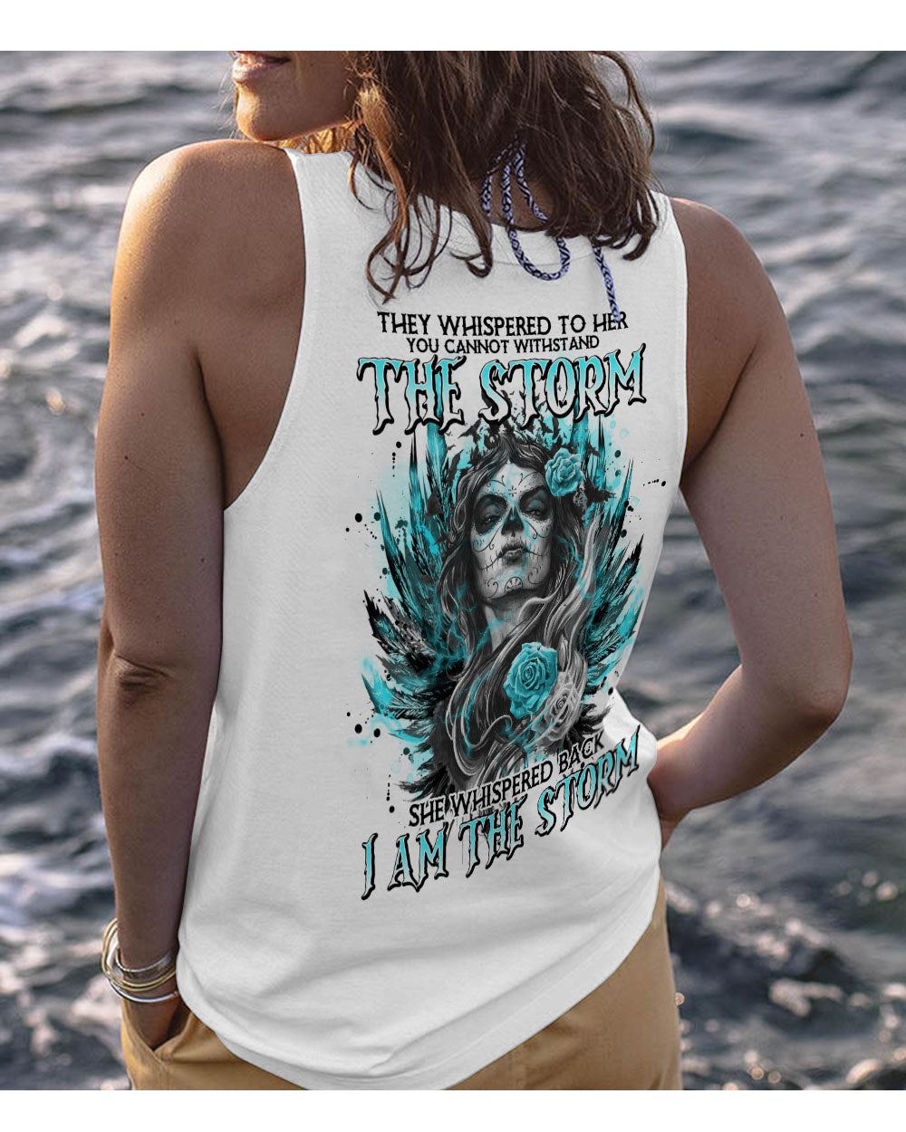 I Am The Storm Sugar Skull Tank Top