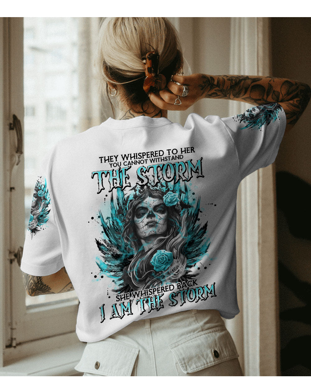 I Am The Storm Sugar Skull T Shirt