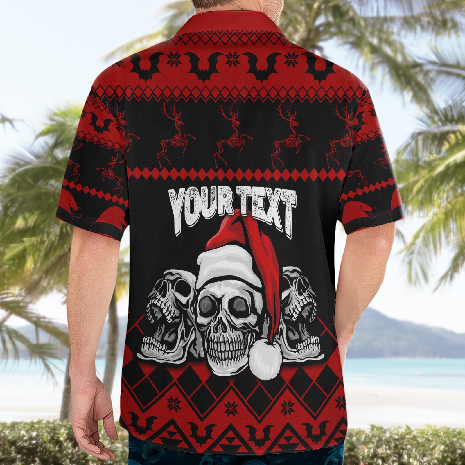 custom-christmas-hawaiian-shirt-gothic-skull-creepmas