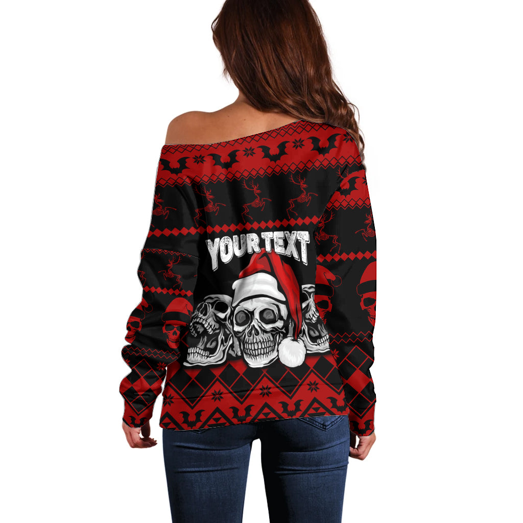 custom-christmas-off-shoulder-sweater-gothic-skull-creepmas