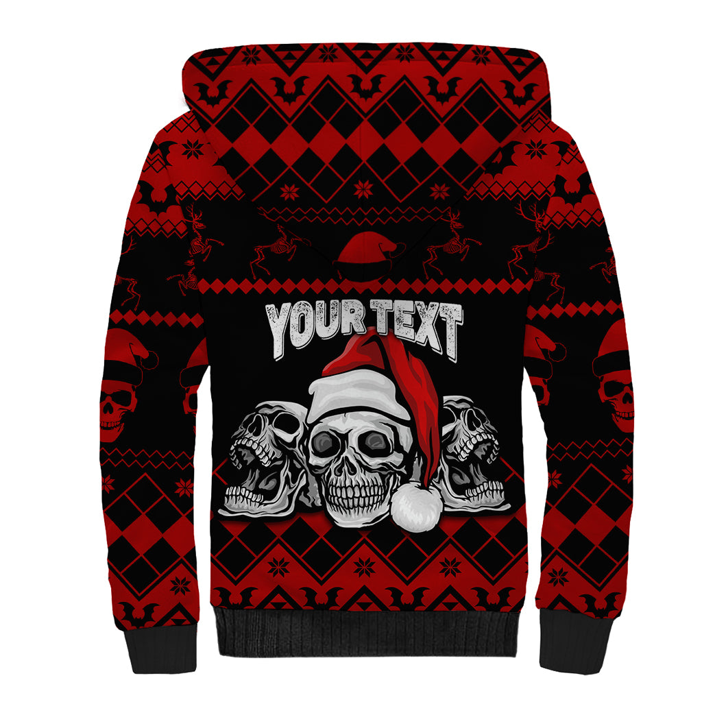 custom-christmas-sherpa-hoodie-gothic-skull-creepmas