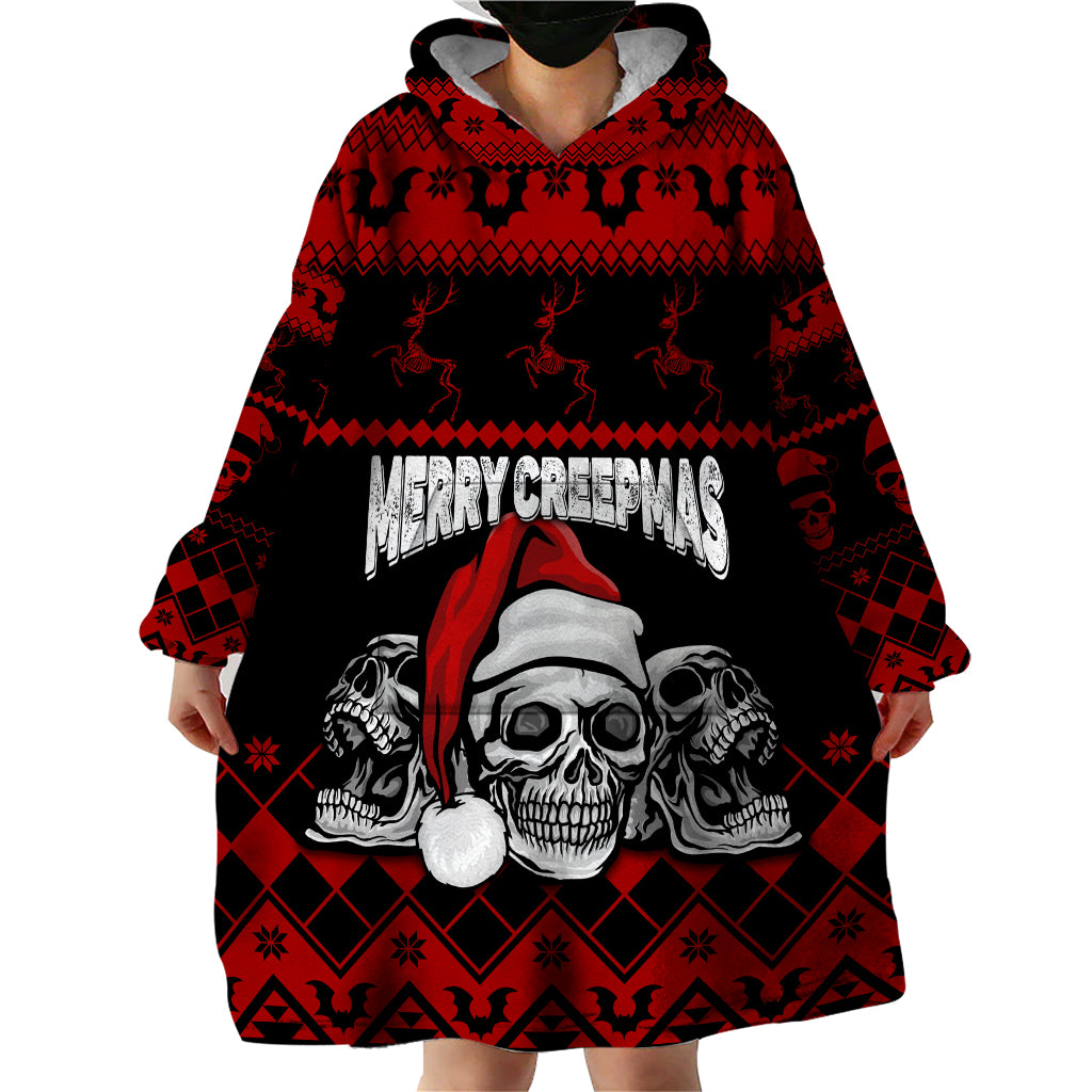 custom-christmas-wearable-blanket-hoodie-gothic-skull-creepmas