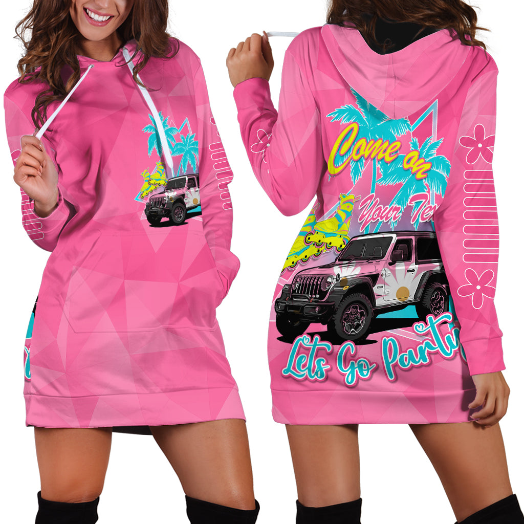 personalised-jeep-girl-hoodie-dress-doll-pink-party