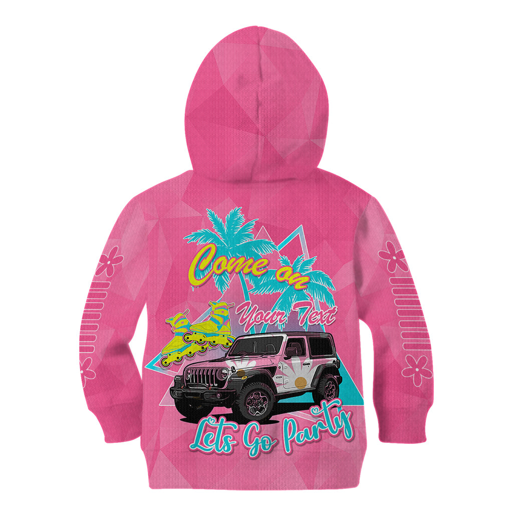 personalised-jeep-girl-kid-hoodie-doll-pink-party