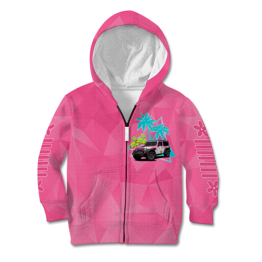 personalised-jeep-girl-kid-hoodie-doll-pink-party