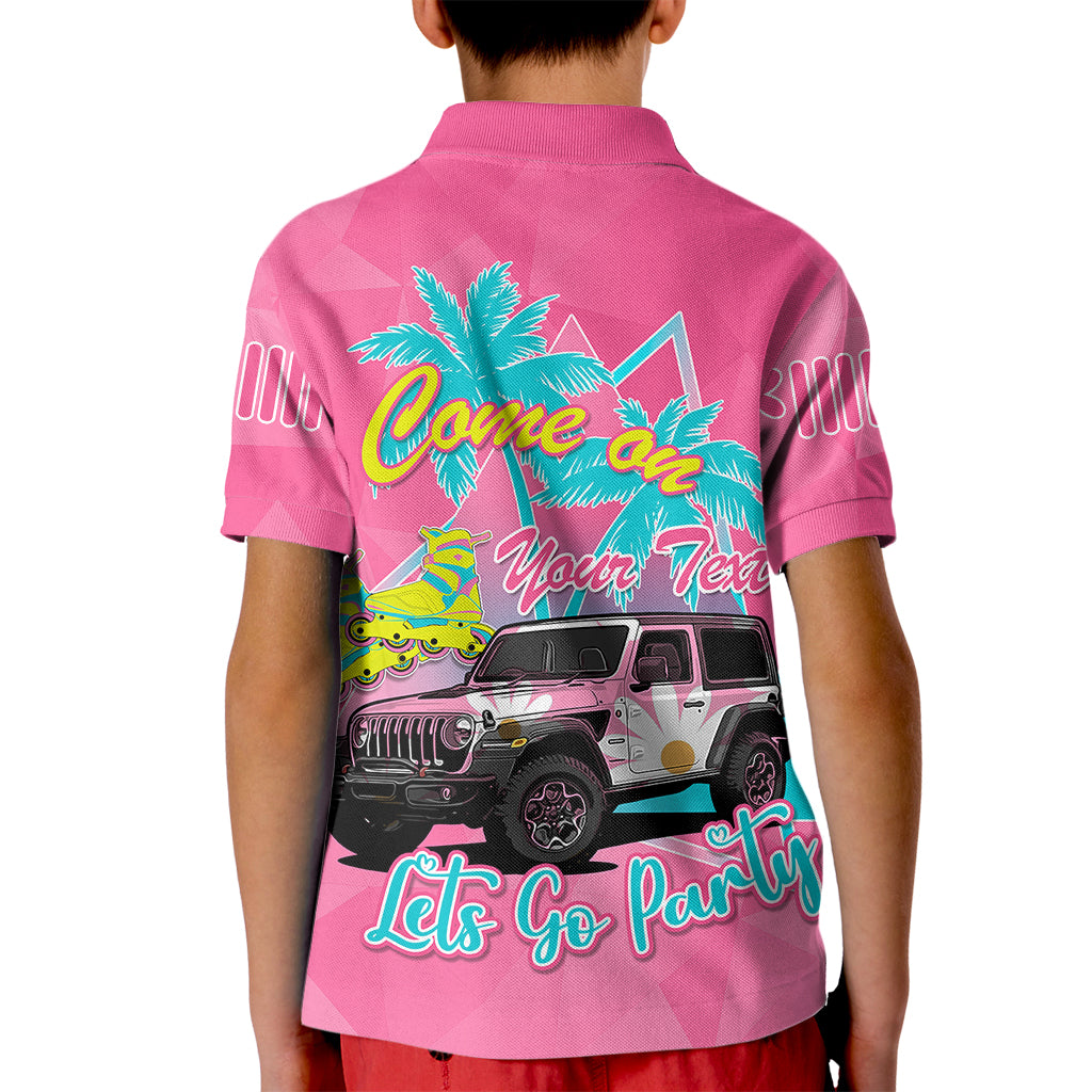 personalised-jeep-girl-kid-polo-shirt-doll-pink-party