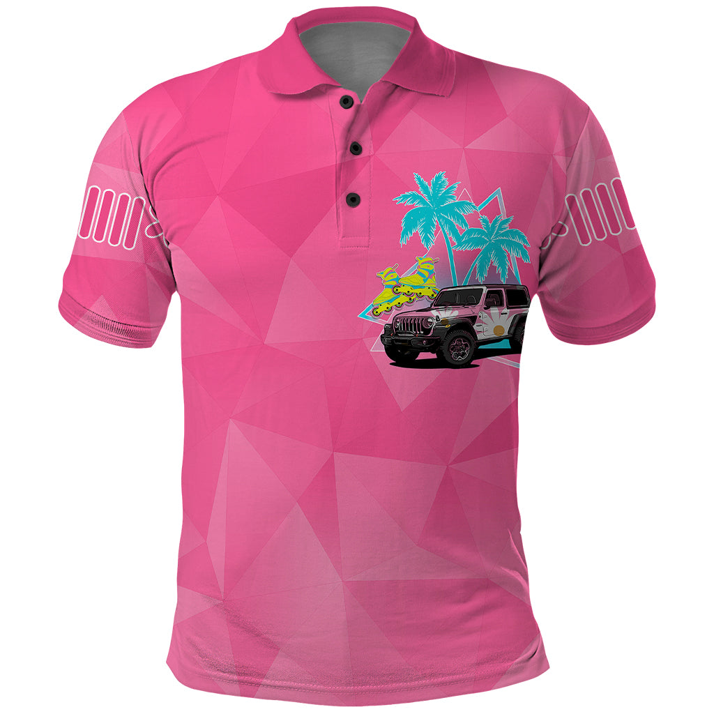 personalised-jeep-girl-polo-shirt-doll-pink-party