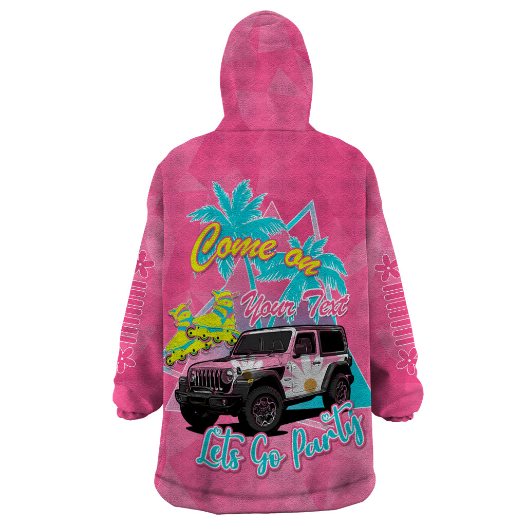 personalised-jeep-girl-wearable-blanket-hoodie-doll-pink-party