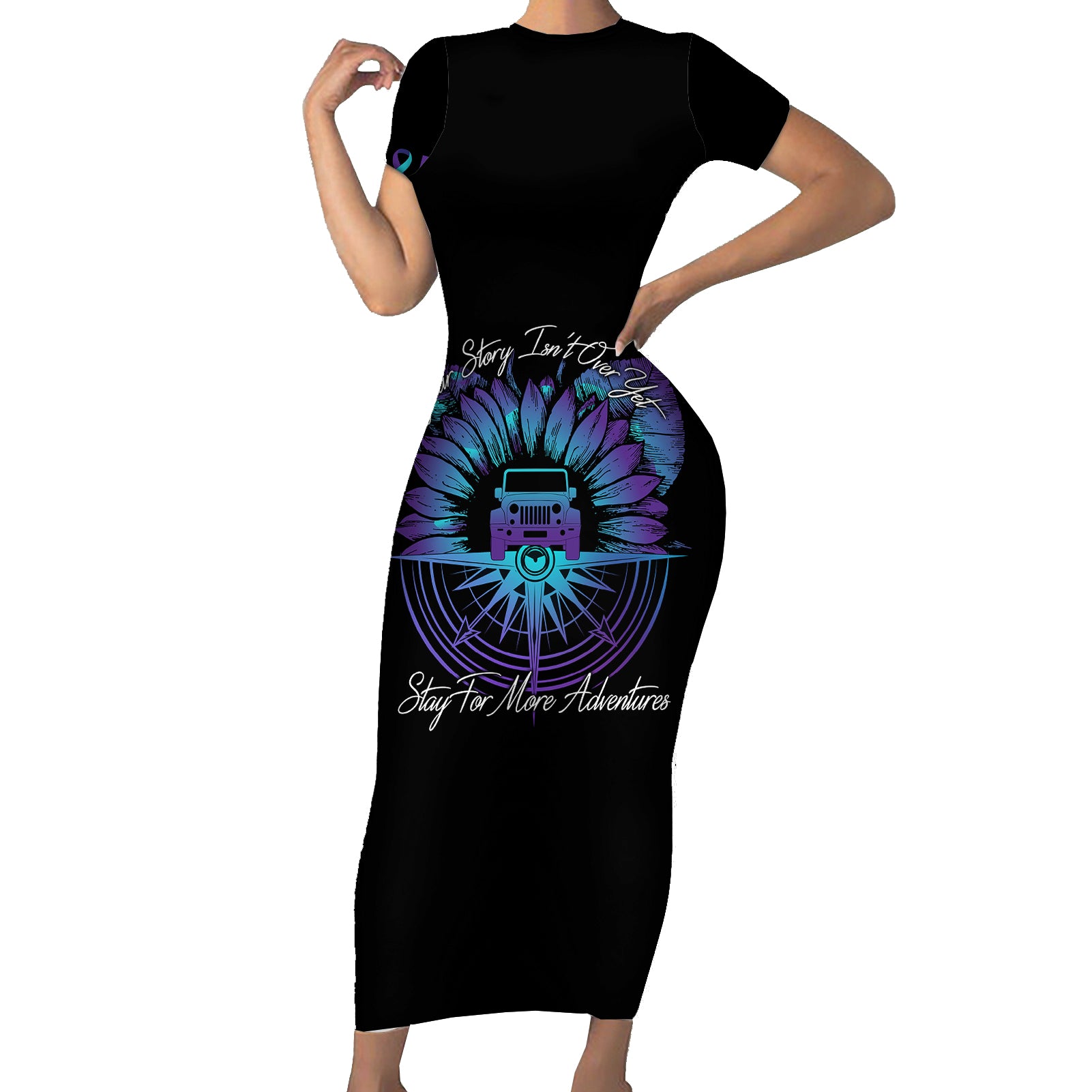 jeep-suicide-prevention-awareness-short-sleeve-bodycon-dress-your-story-isnt-over-yet-black