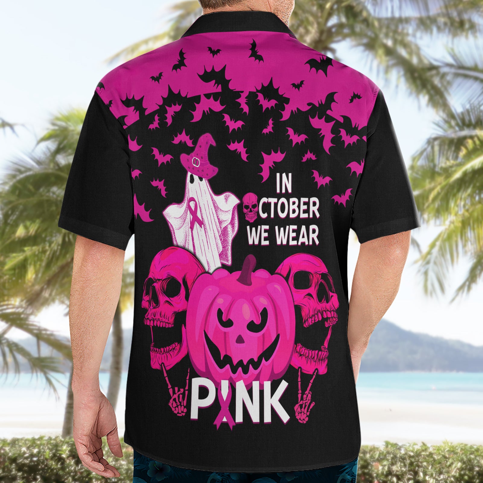 in-october-we-wear-pink-breast-cancer-hawaiian-shirt-halloween-skull-with-pumkin-black-version